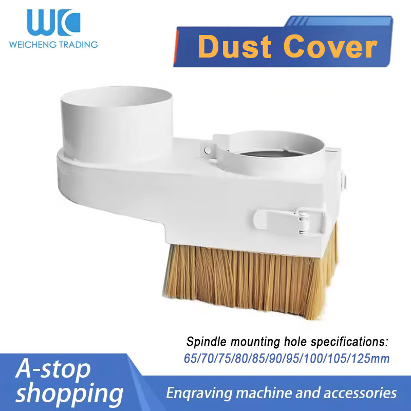 Dust Shoe Cnc - Brosse anti-poussière de diamètre 65/70/75/80/85/100/125mm, dépoussiéreur