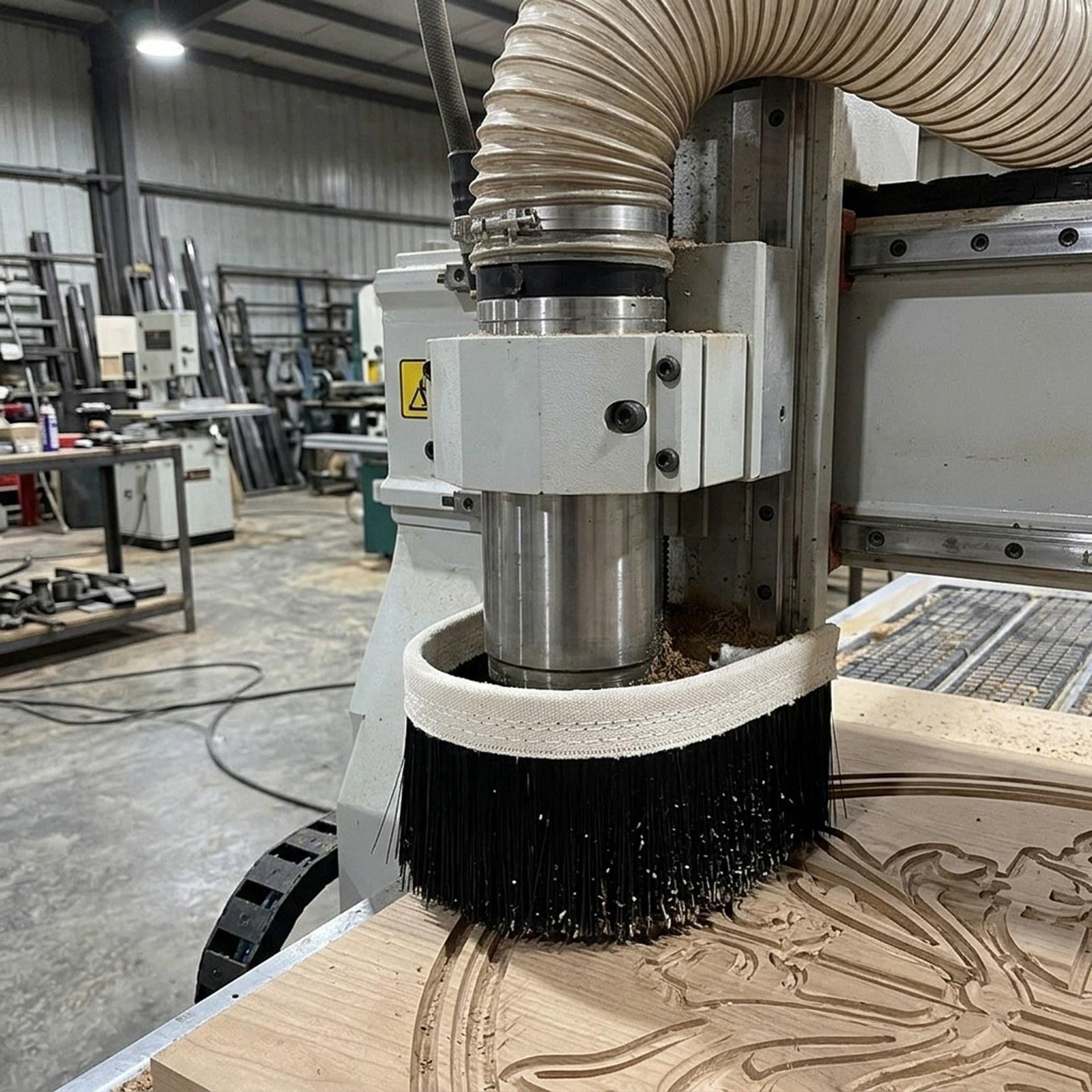 Dust Shoe Cnc - Brosse à poussière CNC, facile à