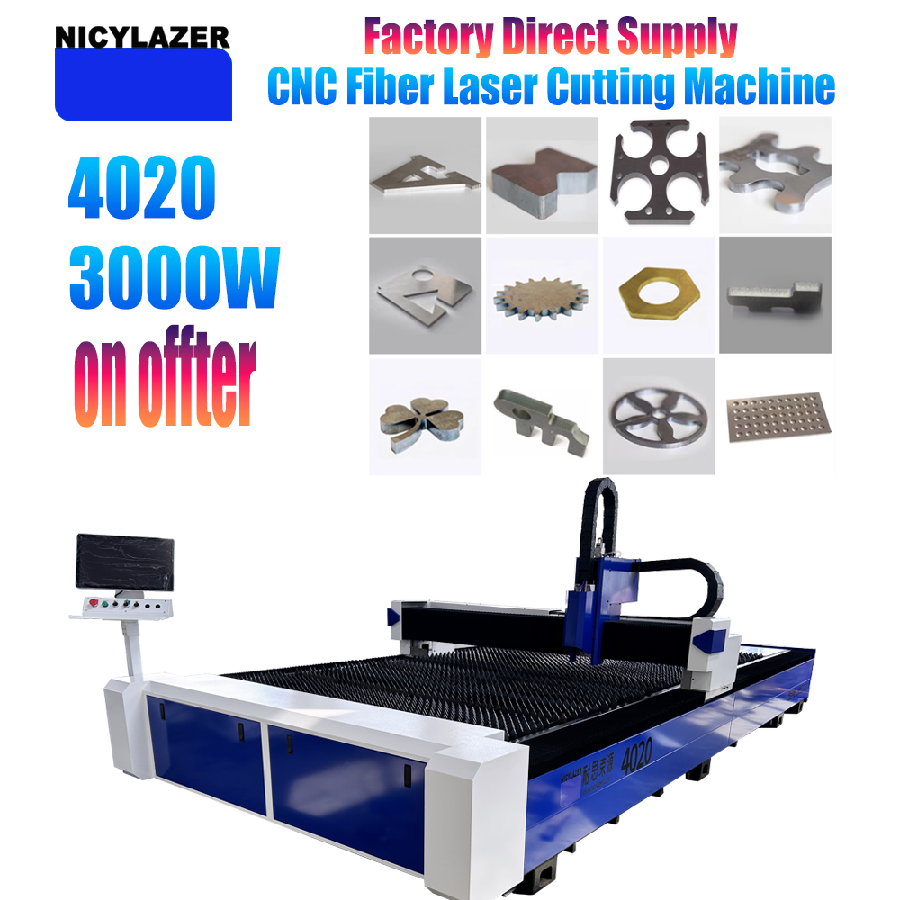 Industrial Laser Cutter For Metal - NICYLAZER CNC 3000W 4020 Machine de
