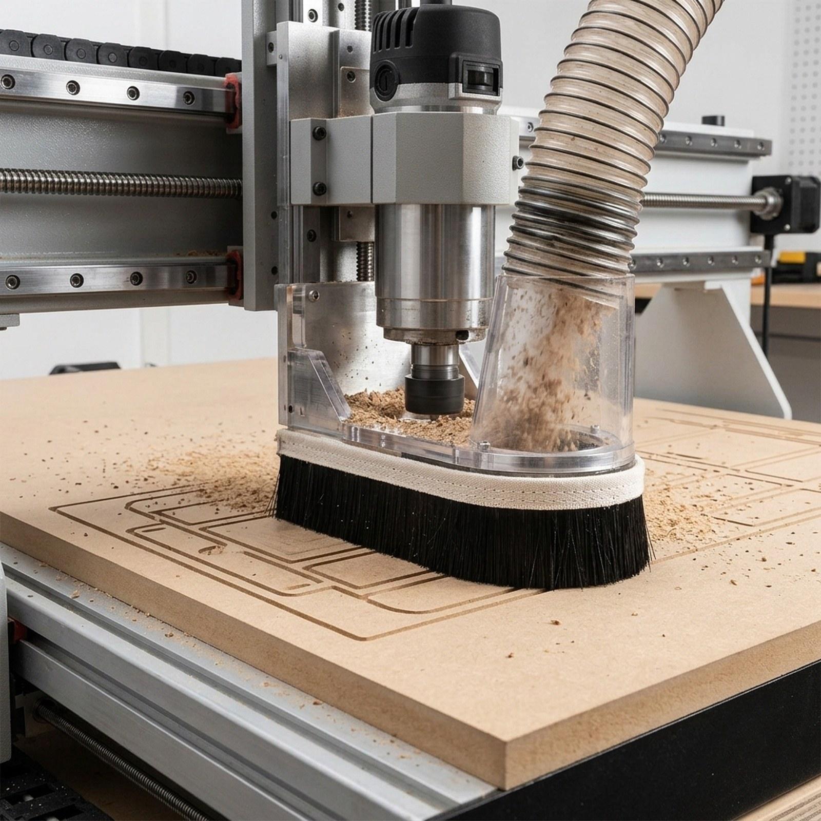 Dust Shoe Cnc - Brosse à vide CNC de remplacement