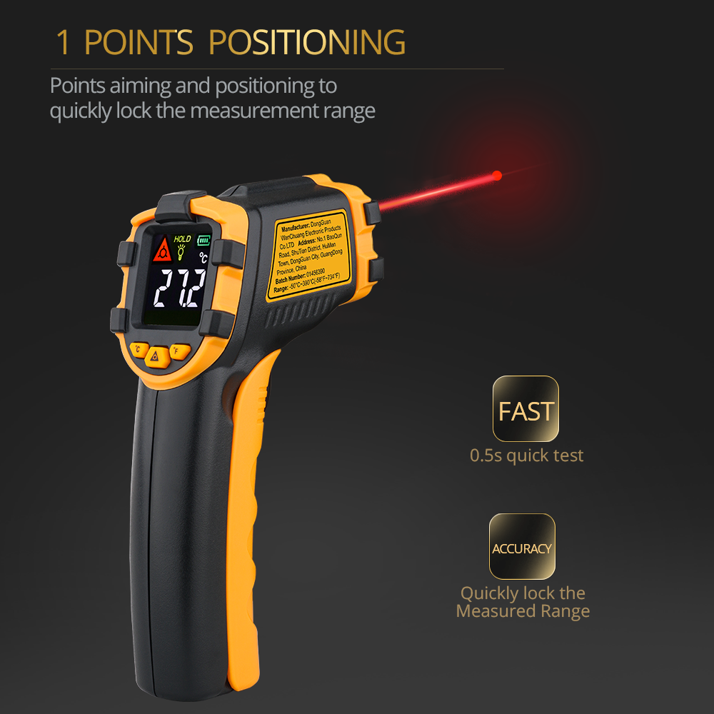 Thermomètre infrarouge numériq - Industrial Infrared Laser avis et prix