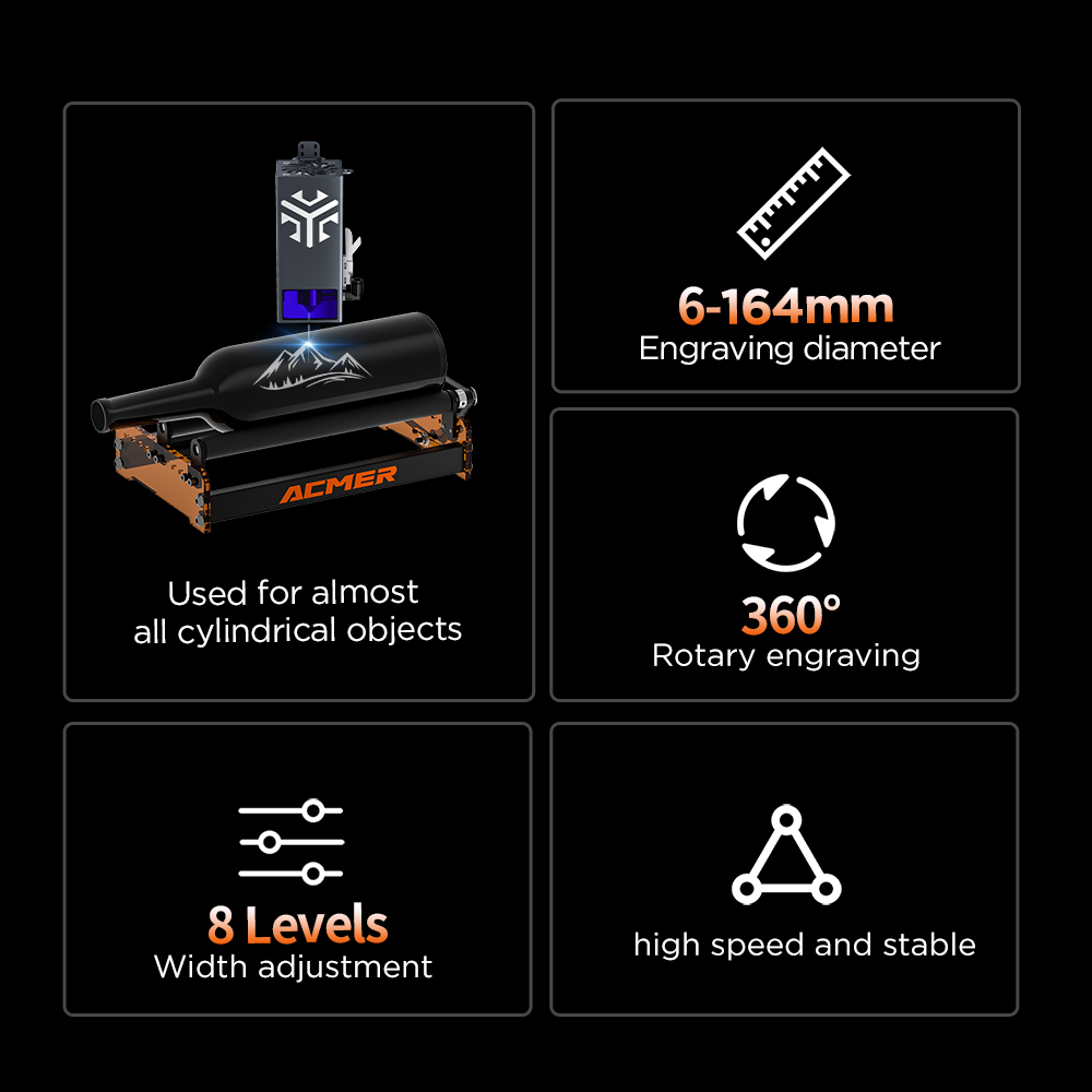 Rouleau rotatif laser ACMER M3 - Industrial Laser Engraving Machine avis et prix