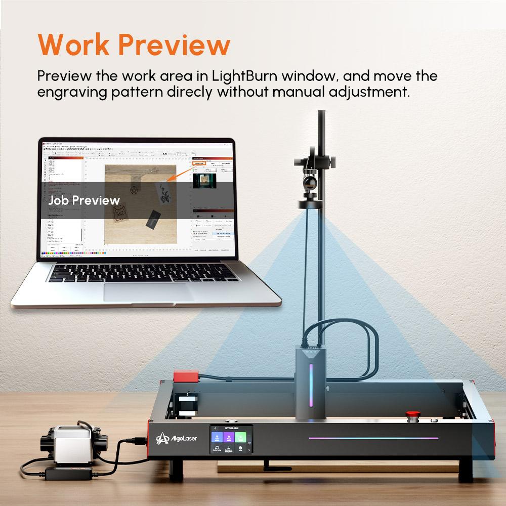 Kit caméra AlgoLaser Lightburn - Industrial Laser Engraving Machine avis et prix