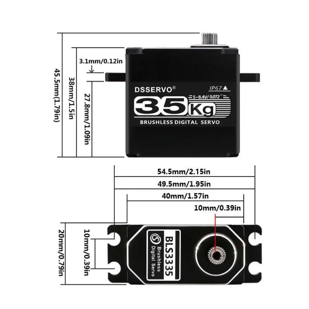 Servomoteur numérique BLS3335  - Servo Motor Cnc avis et prix