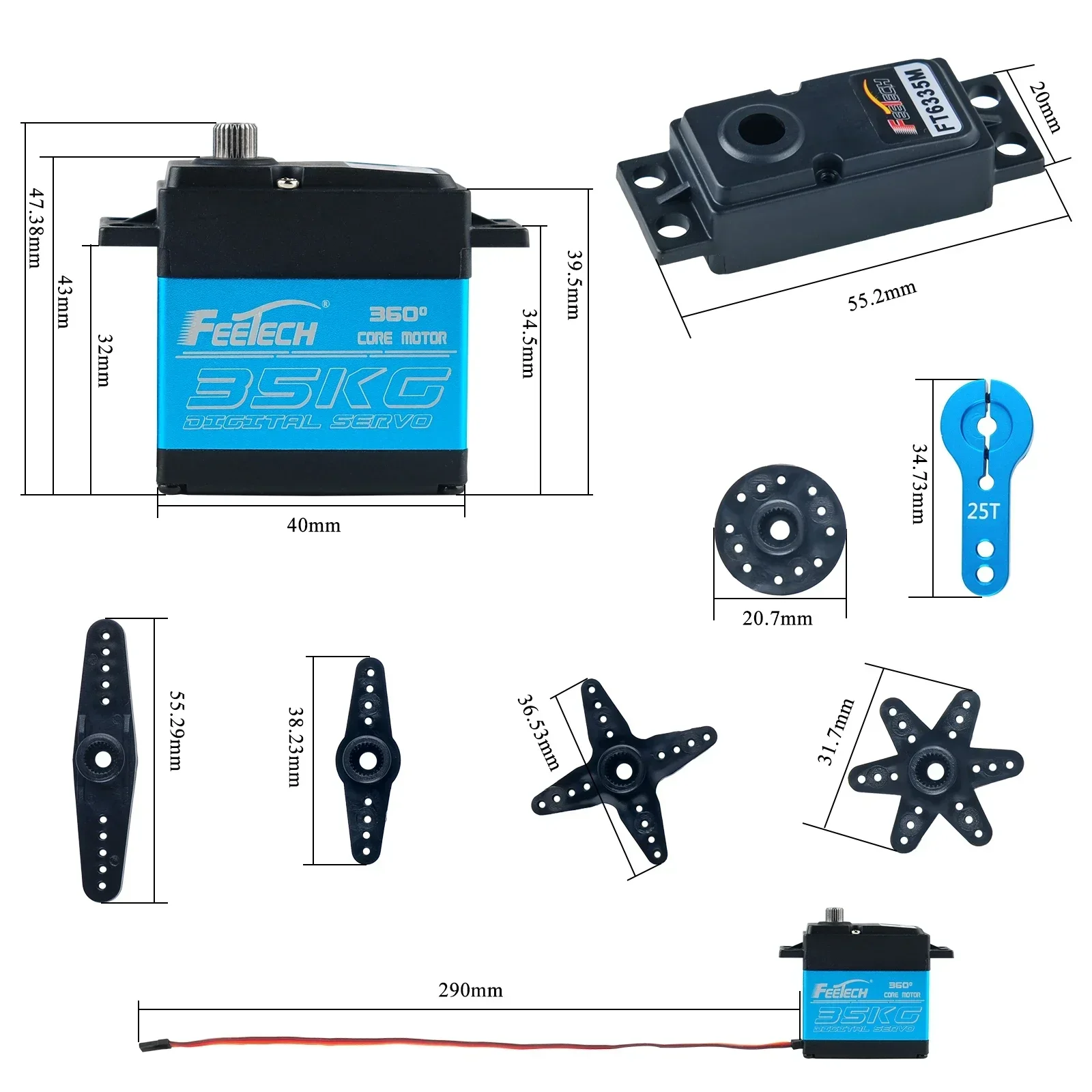 Feetech FT6335M moteur de serv - Servo Motor Cnc avis et prix