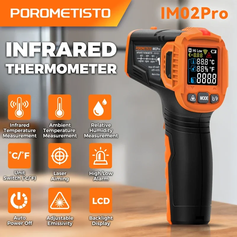 Thermomètre infrarouge -50~380 - Industrial Infrared Laser avis et prix