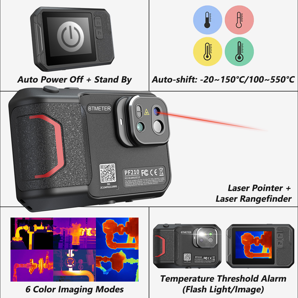 Caméra thermique 256x192, imag - Industrial Infrared Laser avis et prix